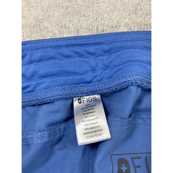 Figs Kade Cargo Scrub Pants (Women's Medium) Blue - Picture 4 of 13